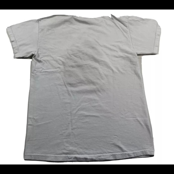 Vintage Disney Store Made in USA White Embroidered Mickey Mouse T-Shirt Size Med - Picture 7 of 7